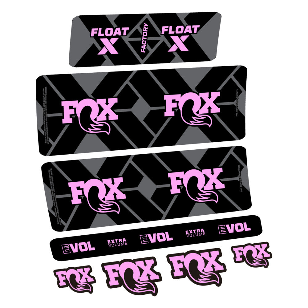 Stickers Fox Float X Factory 2027 compatibles - Autocollants amortisseur VTT