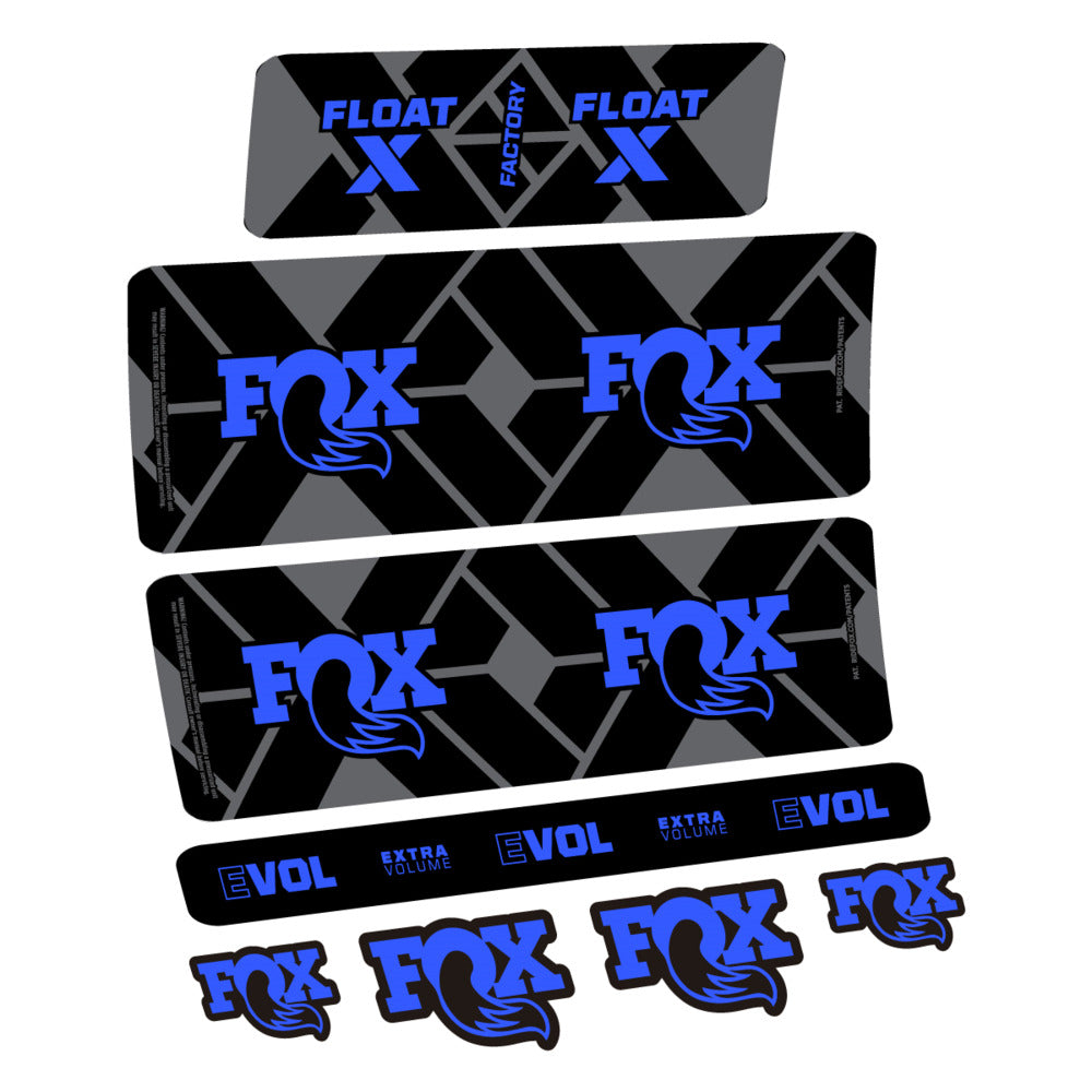 Stickers Fox Float X Factory 2027 compatibles - Autocollants amortisseur VTT