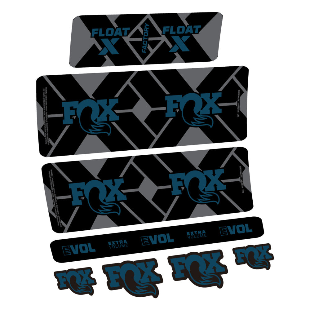 Stickers Fox Float X Factory 2027 compatibles - Autocollants amortisseur VTT