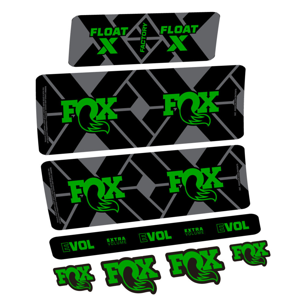 Stickers Fox Float X Factory 2027 compatibles - Autocollants amortisseur VTT