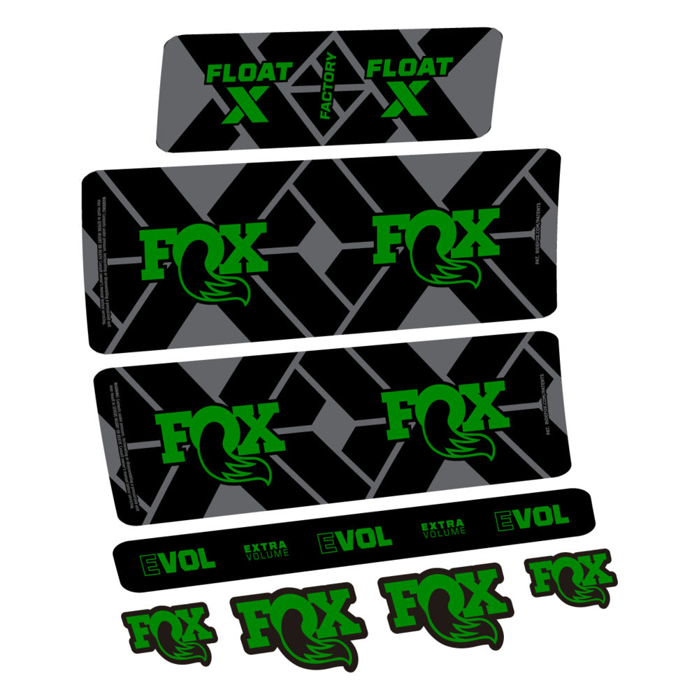 Stickers Fox Float X Factory 2027 compatibles - Autocollants amortisseur VTT
