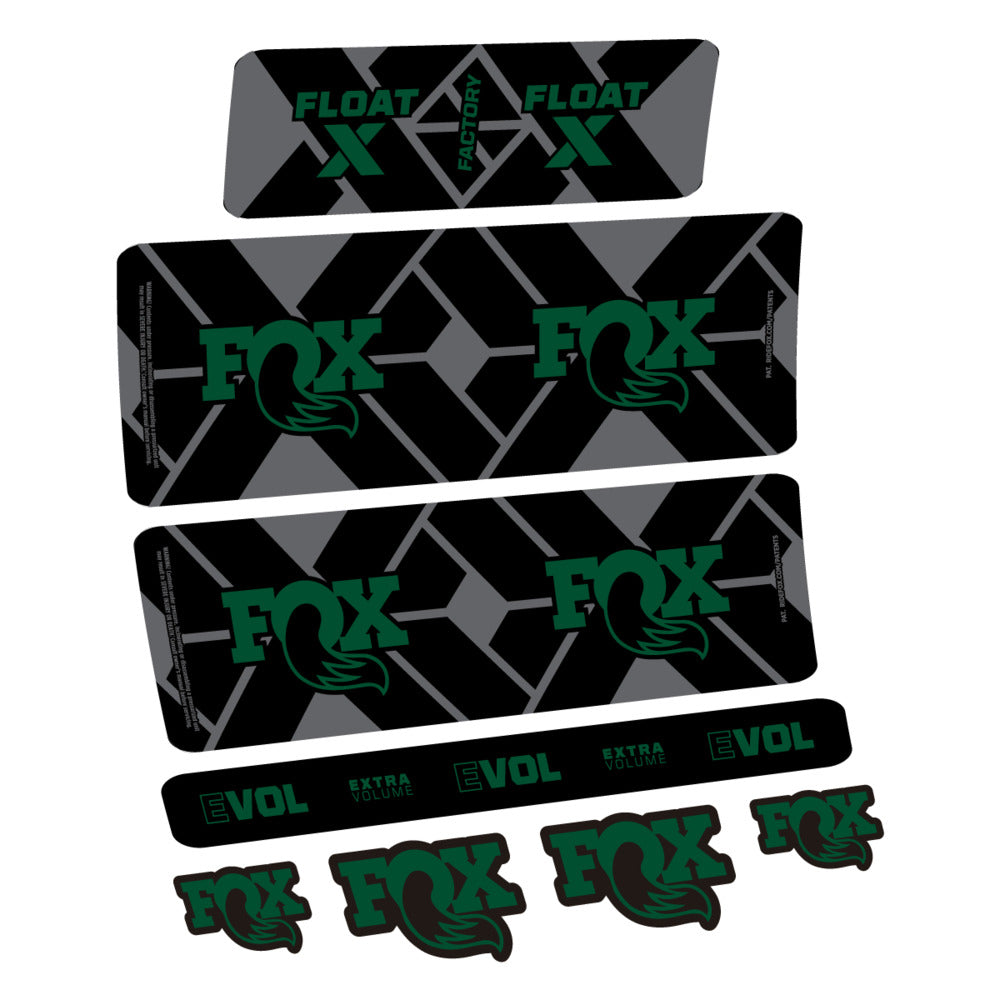 Stickers Fox Float X Factory 2027 compatibles - Autocollants amortisseur VTT