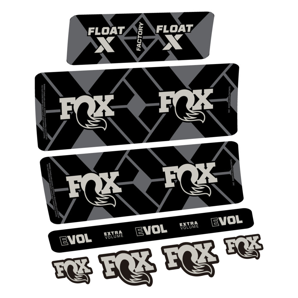 Stickers Fox Float X Factory 2027 compatibles - Autocollants amortisseur VTT