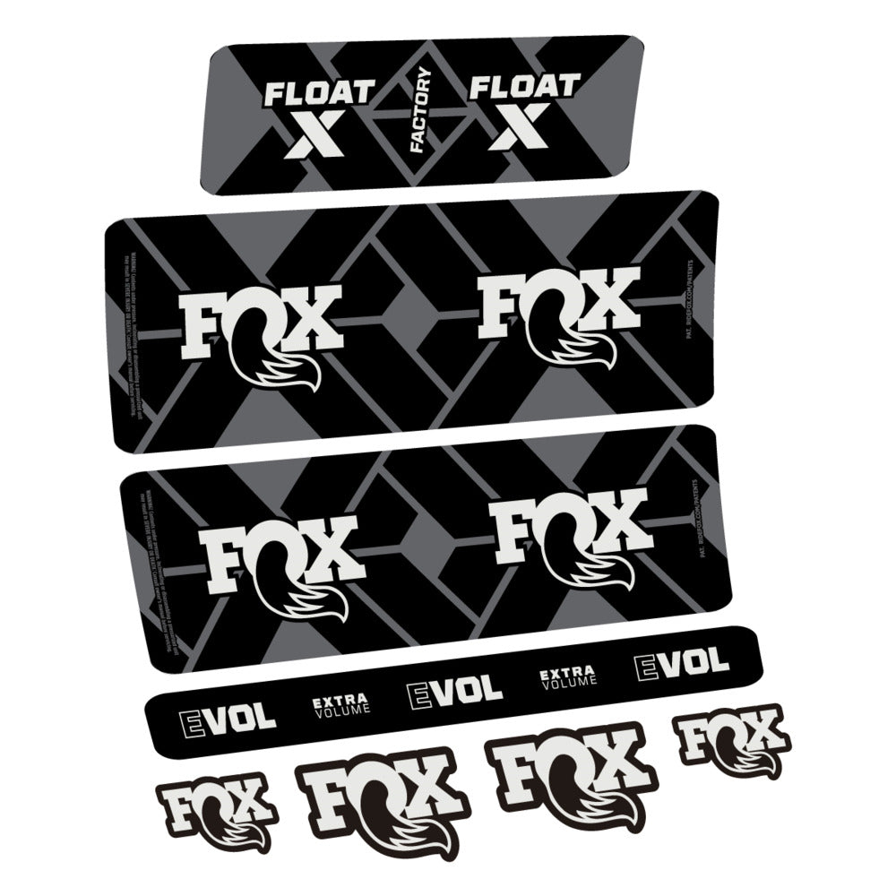 Stickers Fox Float X Factory 2027 compatibles - Autocollants amortisseur VTT