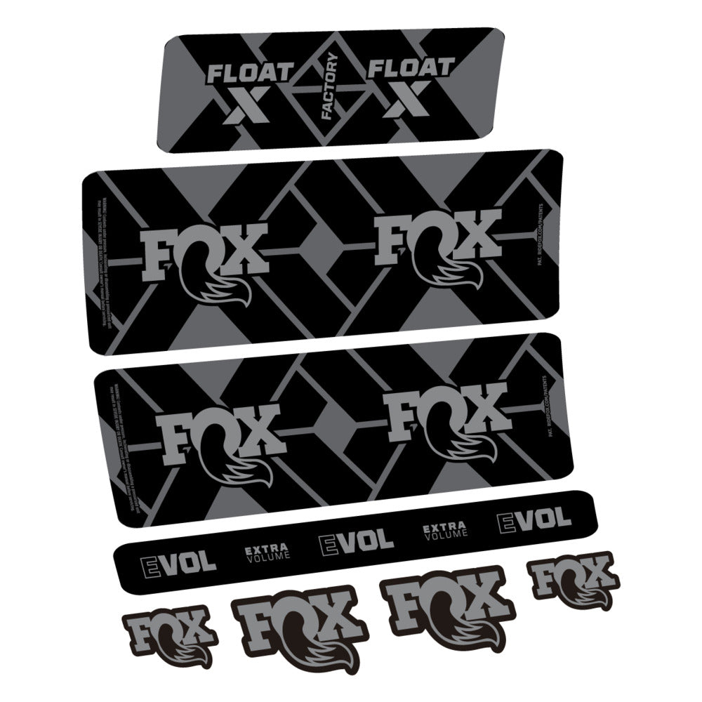 Stickers Fox Float X Factory 2027 compatibles - Autocollants amortisseur VTT