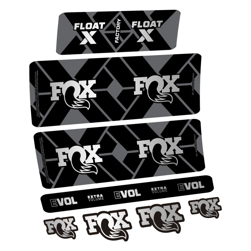 Stickers Fox Float X Factory 2027 compatibles - Autocollants amortisseur VTT