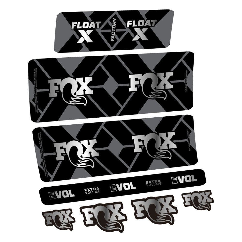 Stickers Fox Float X Factory 2027 compatibles - Autocollants amortisseur VTT