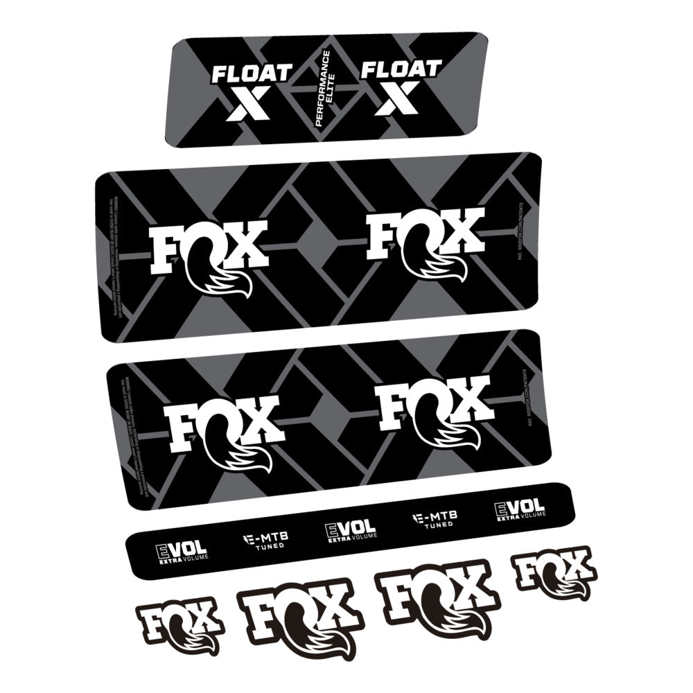 Stickers Fox Float X Performance Elite E-MTB 2027 compatibles - Autocollants amortisseur VTT