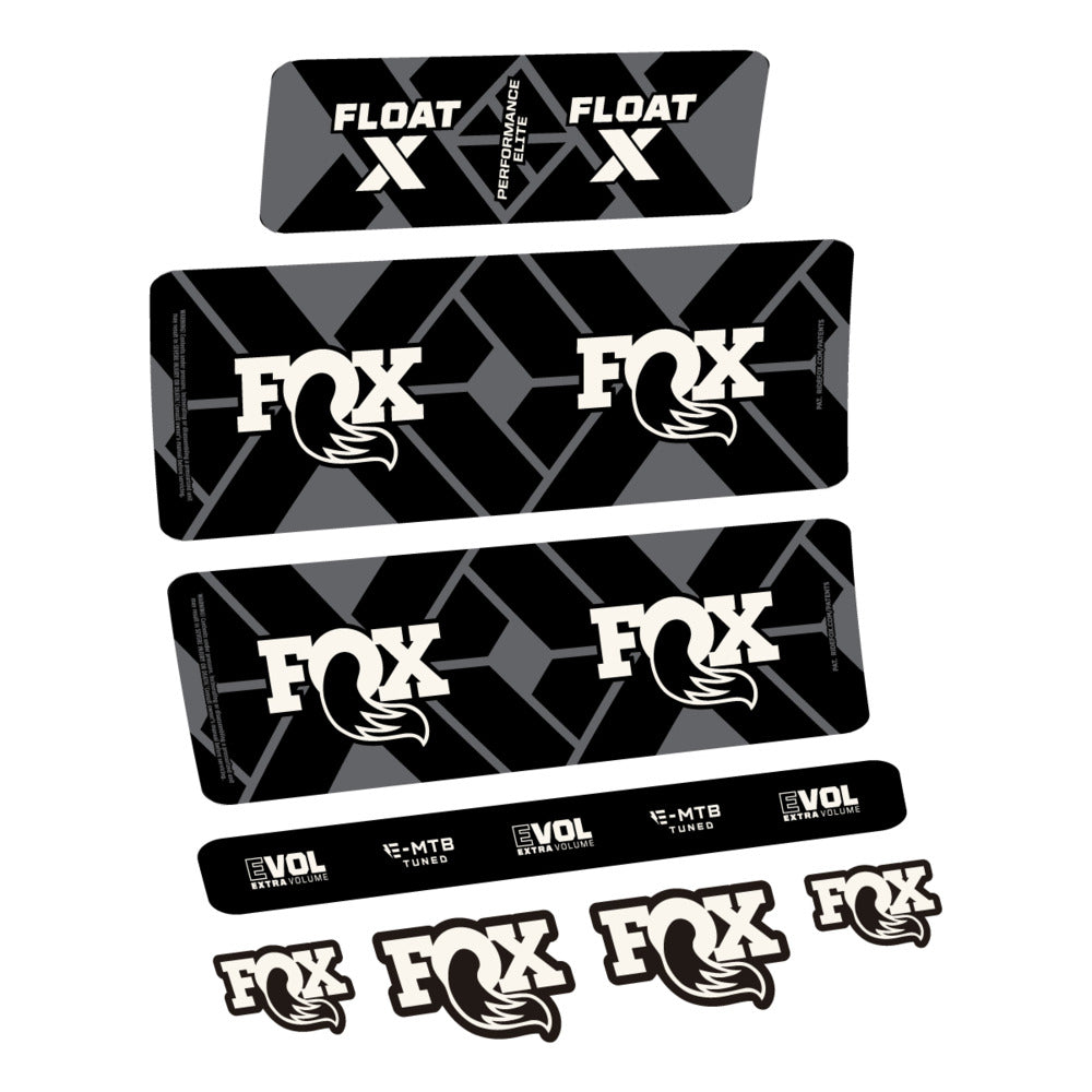 Stickers Fox Float X Performance Elite E-MTB 2027 compatibles - Autocollants amortisseur VTT