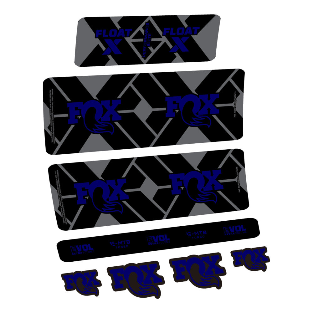 Stickers Fox Float X Performance Elite E-MTB 2027 compatibles - Autocollants amortisseur VTT