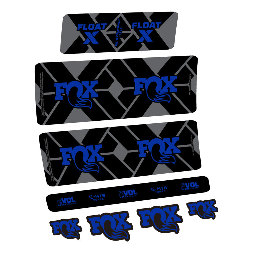 Stickers Fox Float X Performance Elite E-MTB 2027 compatibles - Autocollants amortisseur VTT