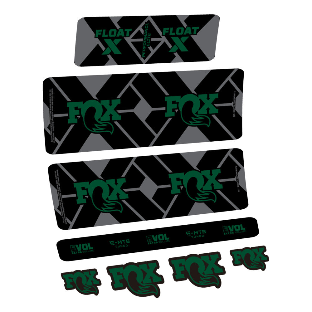 Stickers Fox Float X Performance Elite E-MTB 2027 compatibles - Autocollants amortisseur VTT