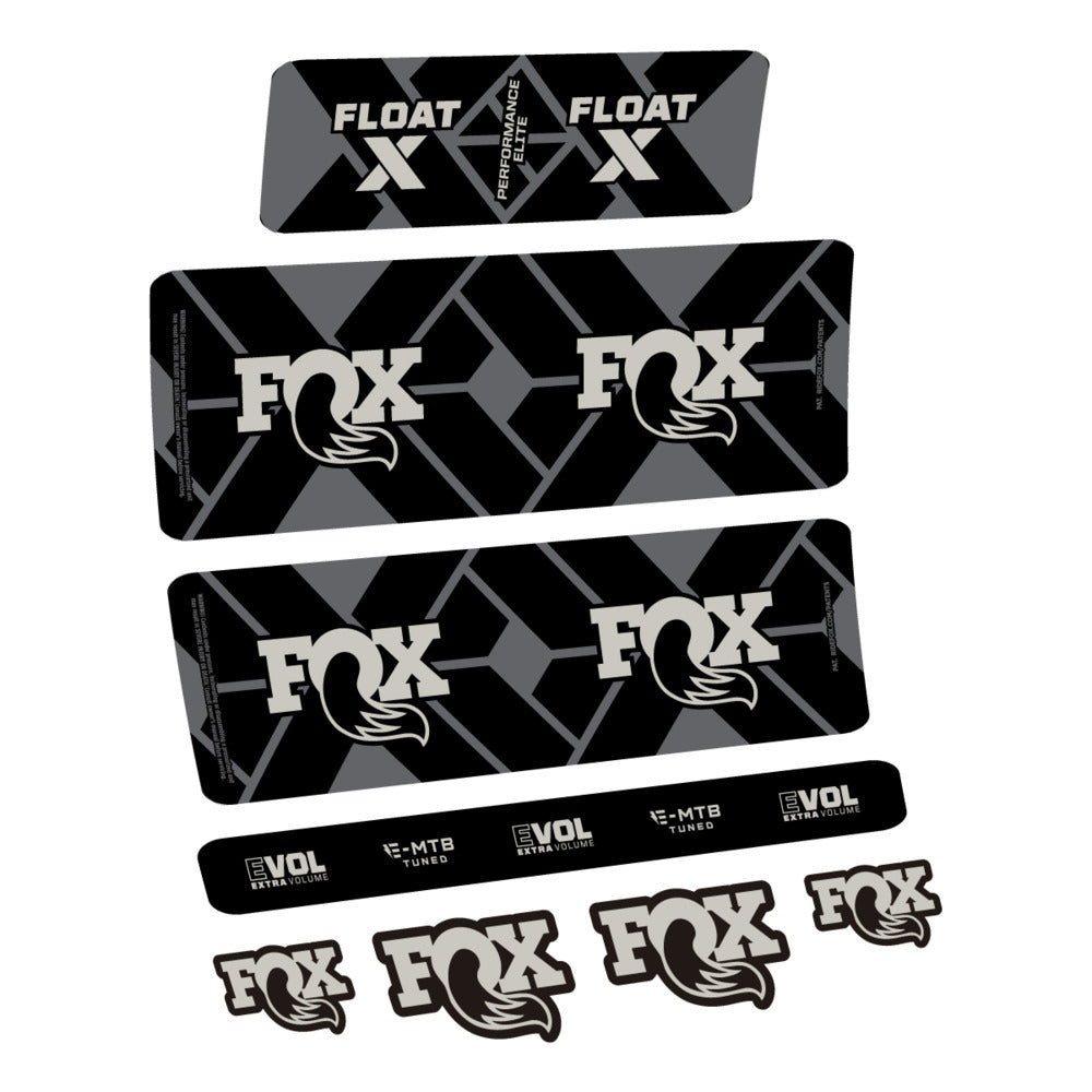 Stickers Fox Float X Performance Elite E-MTB 2027 compatibles - Autocollants amortisseur VTT