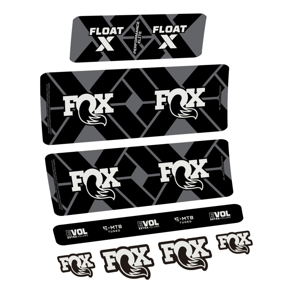 Stickers Fox Float X Performance Elite E-MTB 2027 compatibles - Autocollants amortisseur VTT