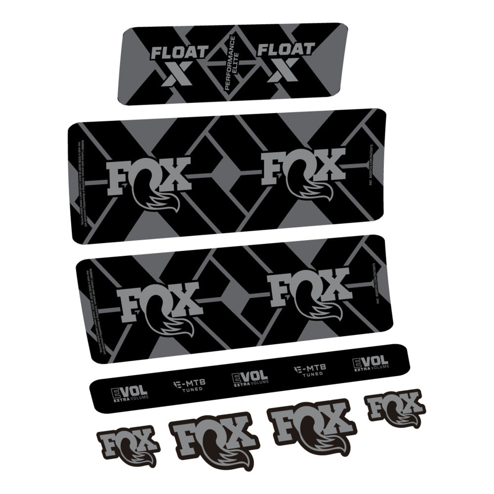 Stickers Fox Float X Performance Elite E-MTB 2027 compatibles - Autocollants amortisseur VTT