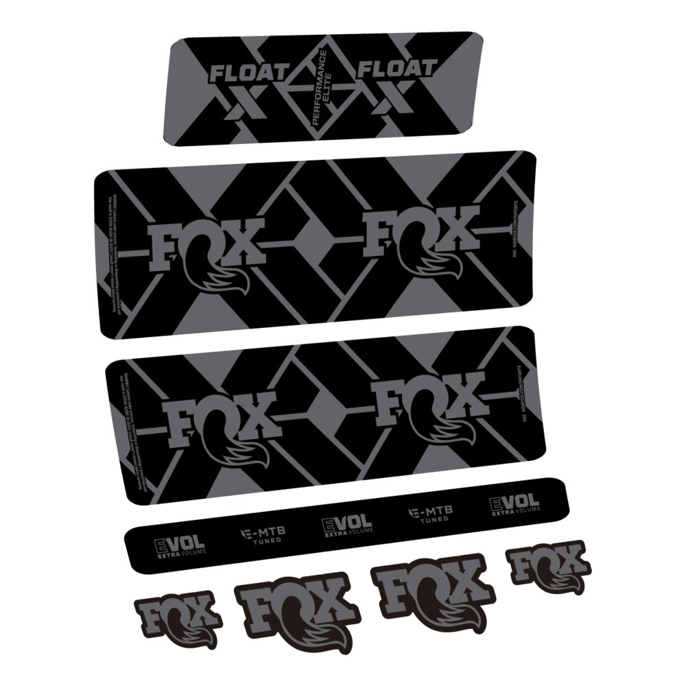 Stickers Fox Float X Performance Elite E-MTB 2027 compatibles - Autocollants amortisseur VTT