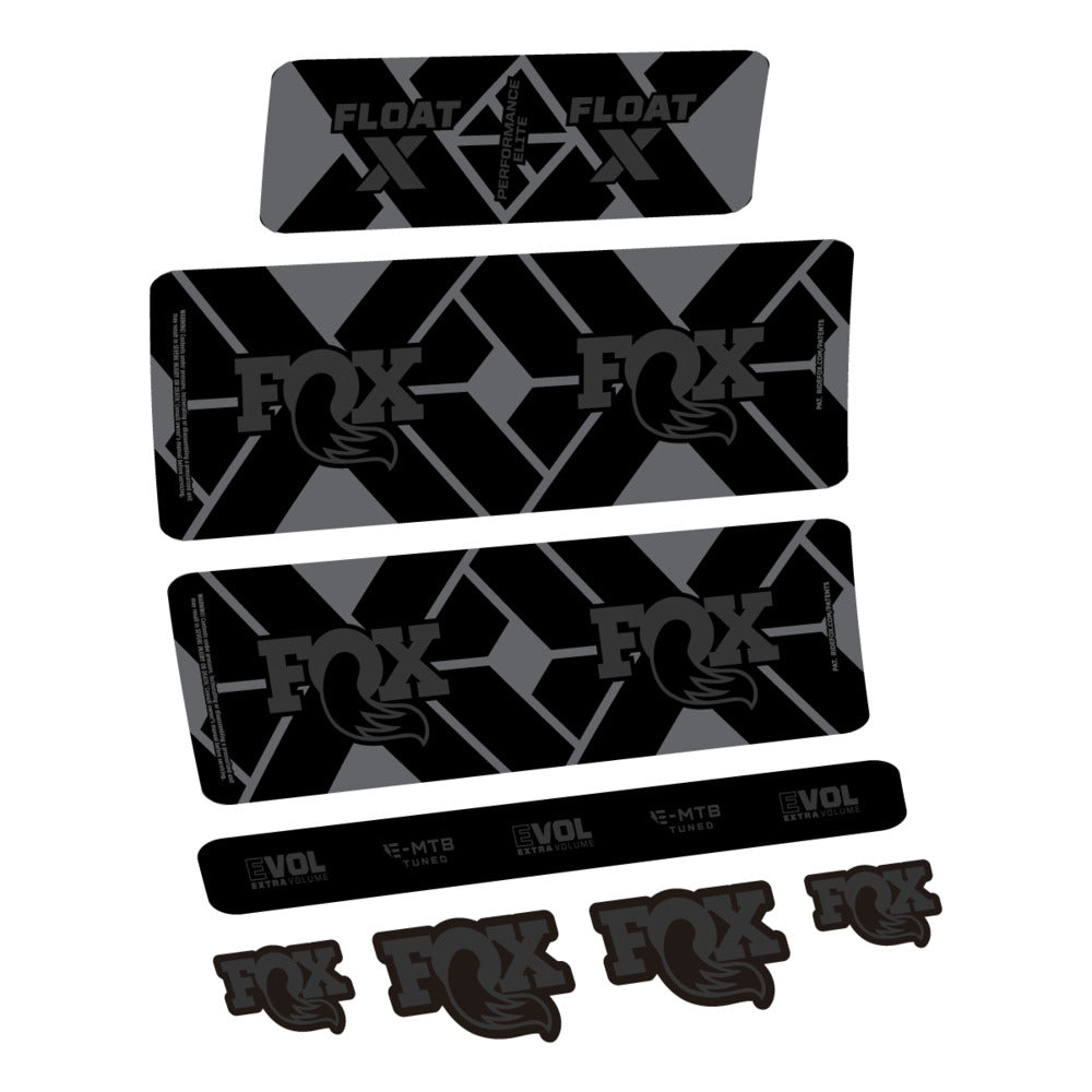 Stickers Fox Float X Performance Elite E-MTB 2027 compatibles - Autocollants amortisseur VTT