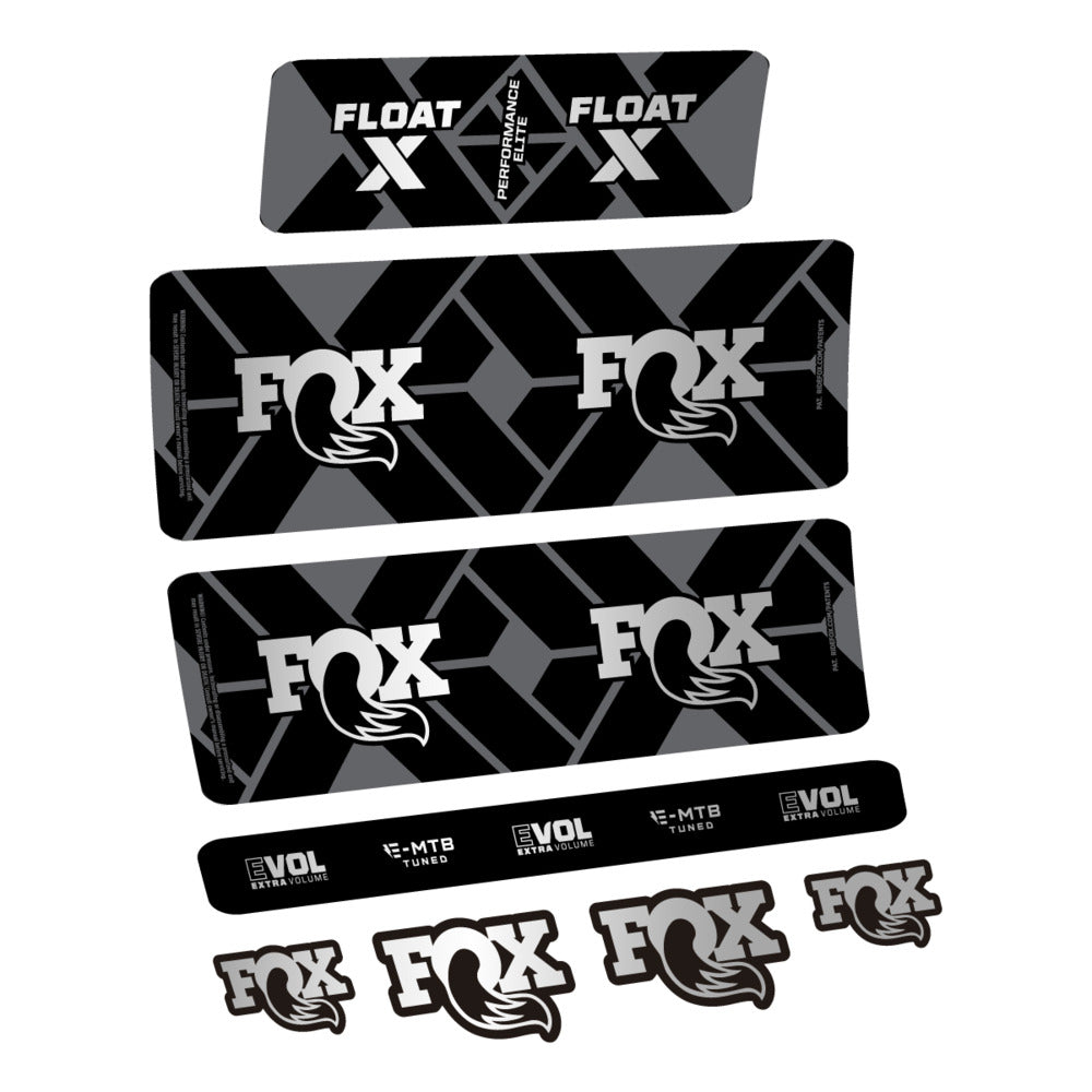 Stickers Fox Float X Performance Elite E-MTB 2027 compatibles - Autocollants amortisseur VTT