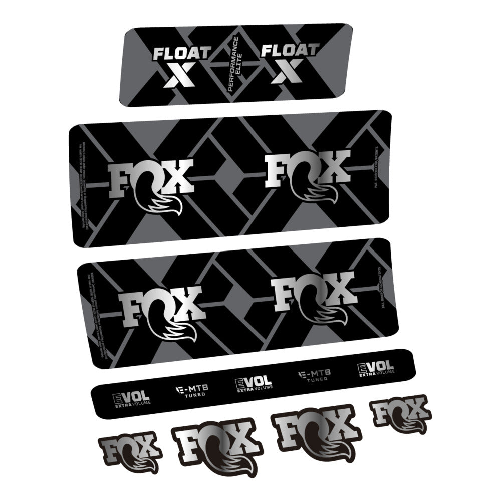 Stickers Fox Float X Performance Elite E-MTB 2027 compatibles - Autocollants amortisseur VTT