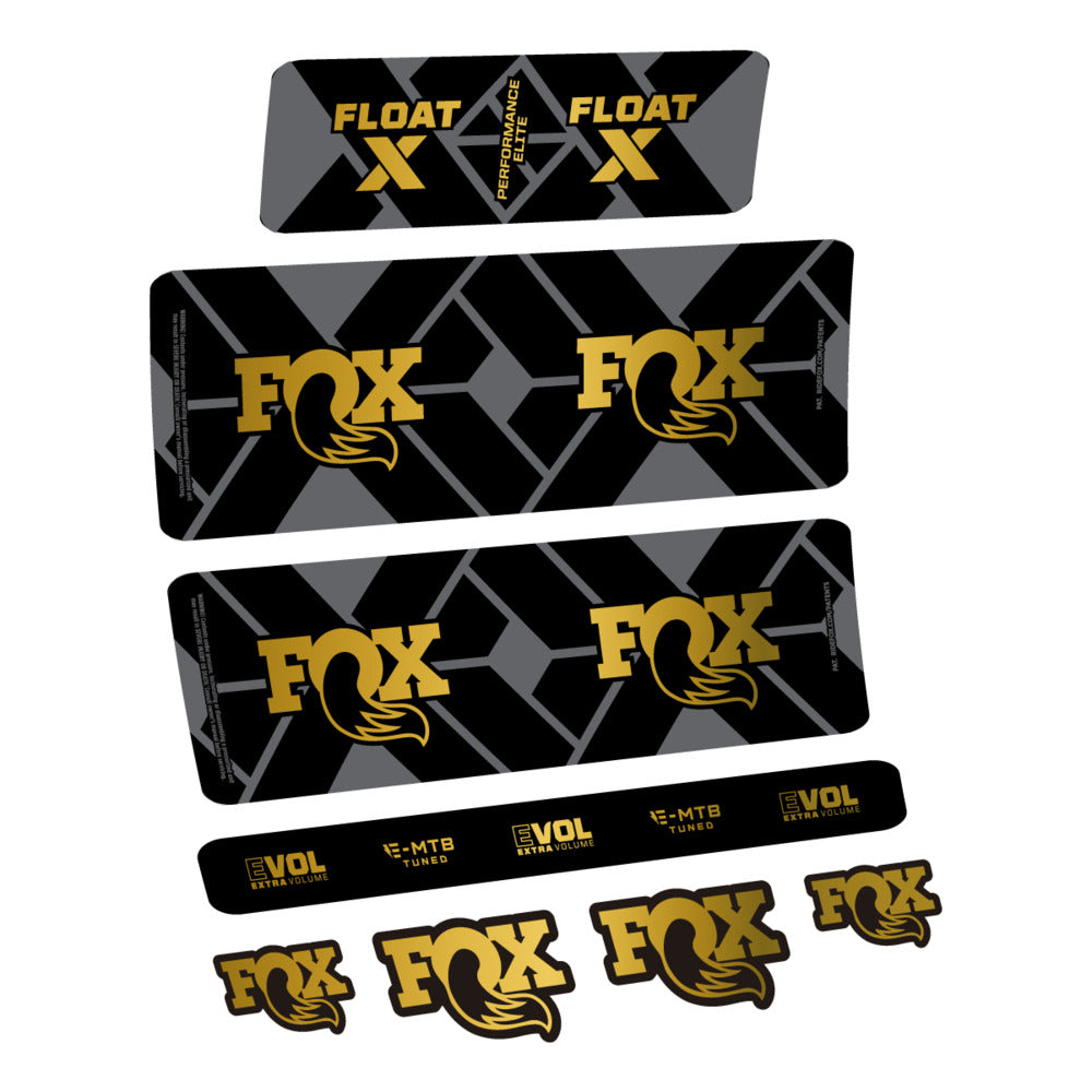 Stickers Fox Float X Performance Elite E-MTB 2027 compatibles - Autocollants amortisseur VTT