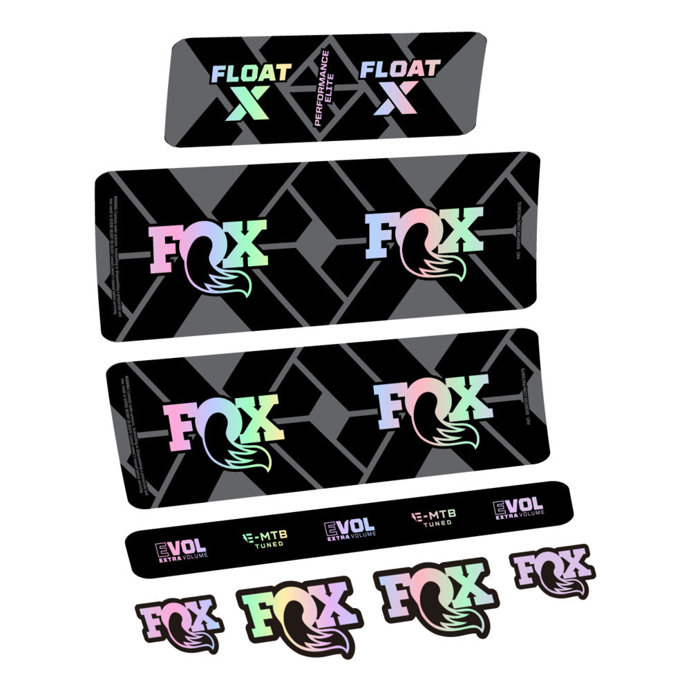 Stickers Fox Float X Performance Elite E-MTB 2027 compatibles - Autocollants amortisseur VTT