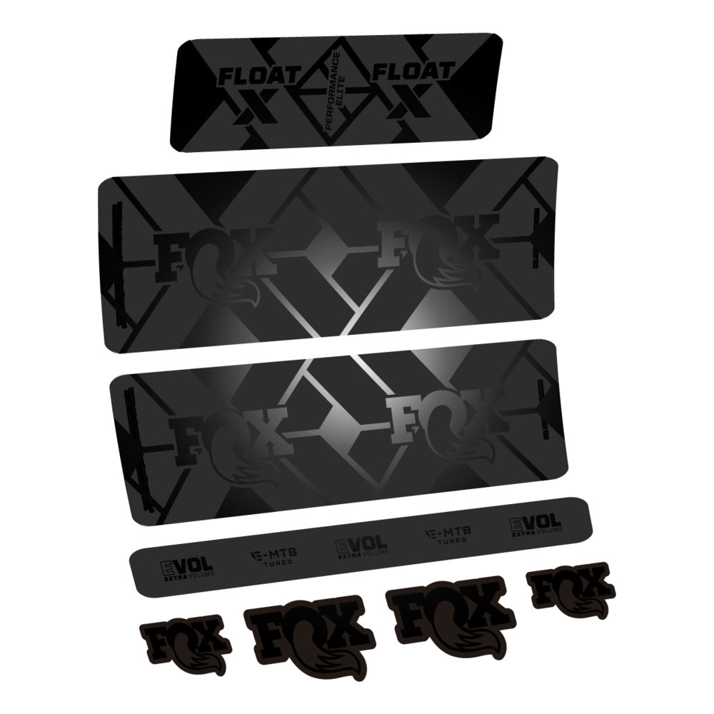 Stickers Fox Float X Performance Elite E-MTB 2027 compatibles - Autocollants amortisseur VTT