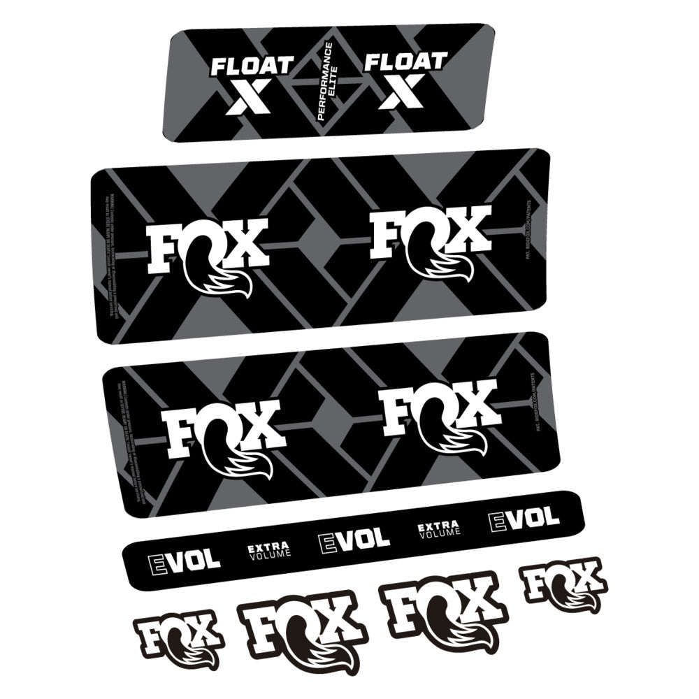 Stickers Fox Float X Performance Elite 2027 compatibles - Autocollants amortisseur VTT