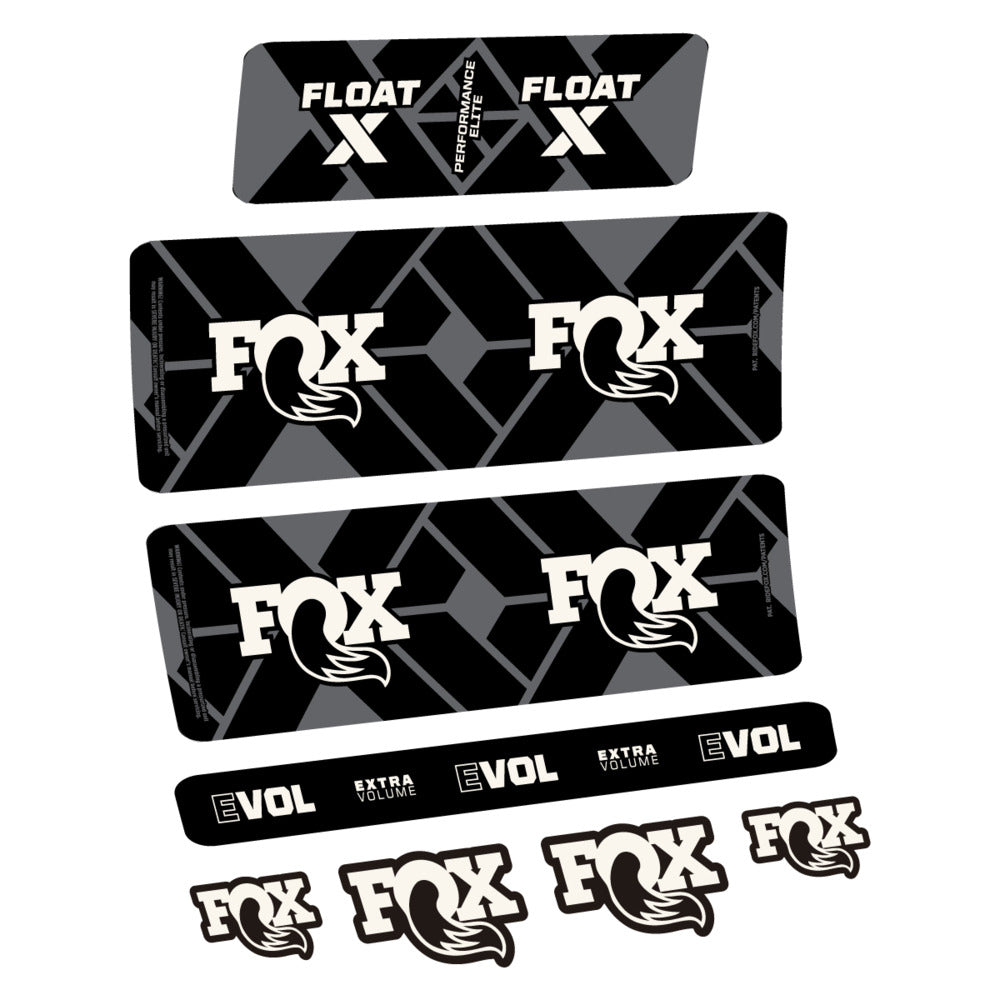 Stickers Fox Float X Performance Elite 2027 compatibles - Autocollants amortisseur VTT