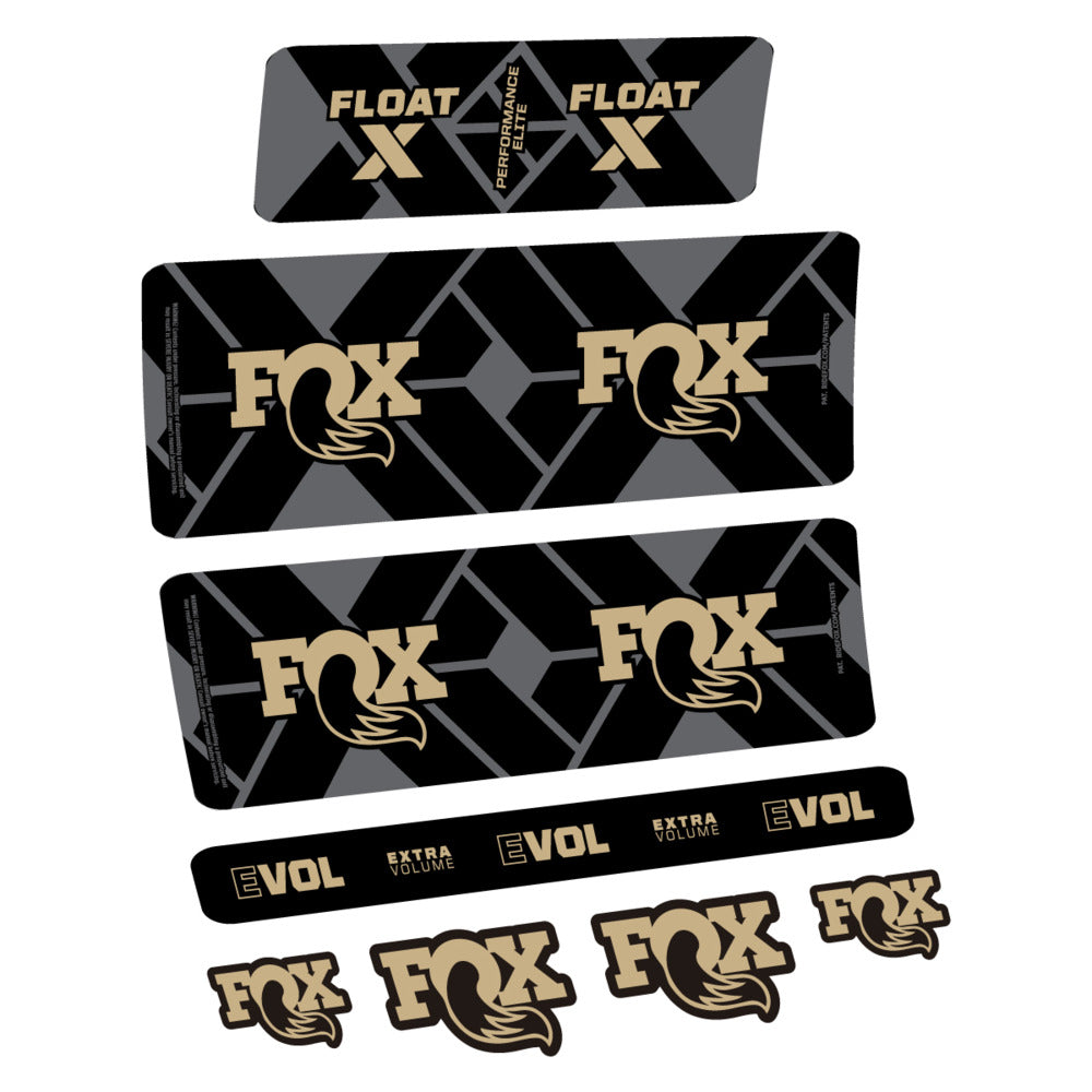 Stickers Fox Float X Performance Elite 2027 compatibles - Autocollants amortisseur VTT