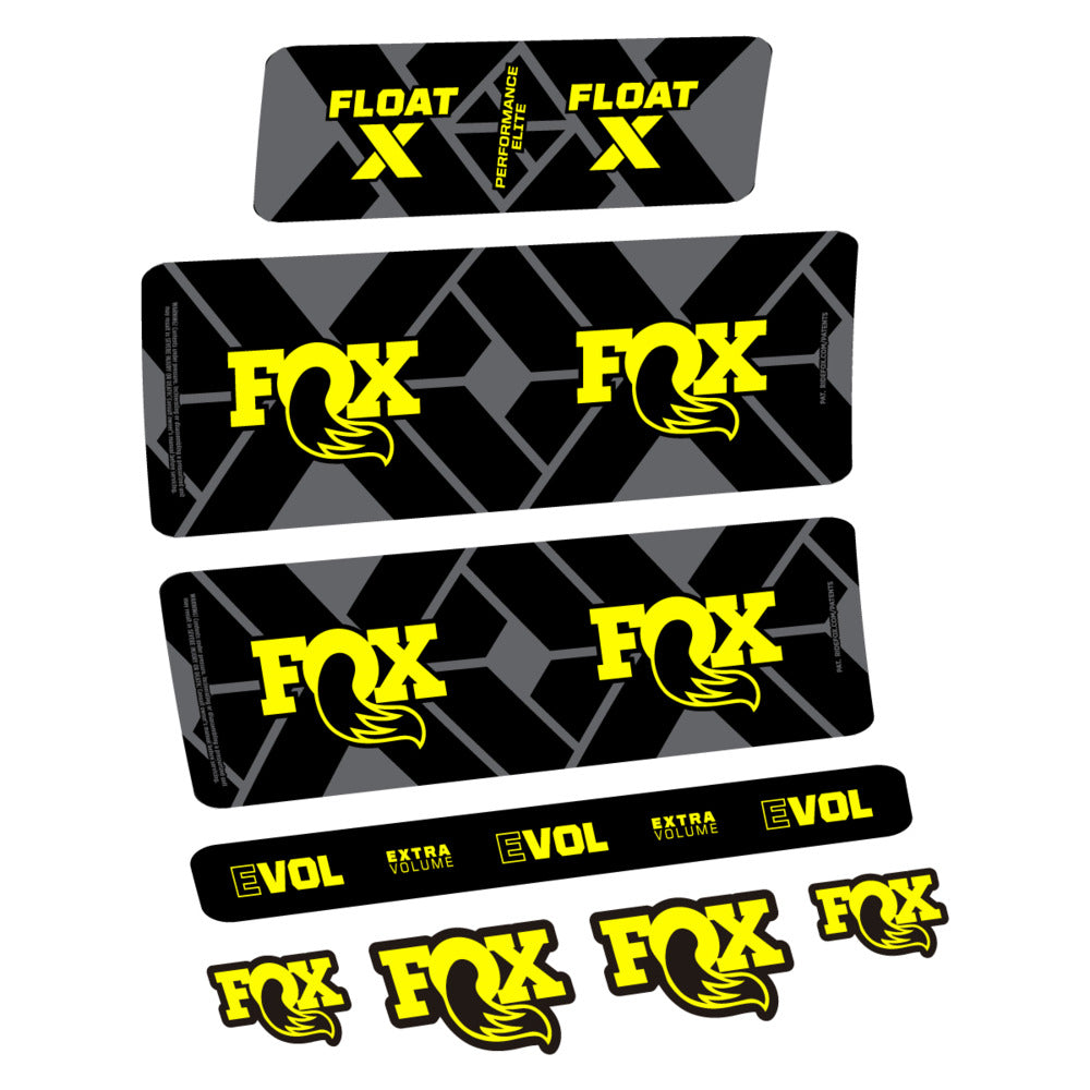 Stickers Fox Float X Performance Elite 2027 compatibles - Autocollants amortisseur VTT
