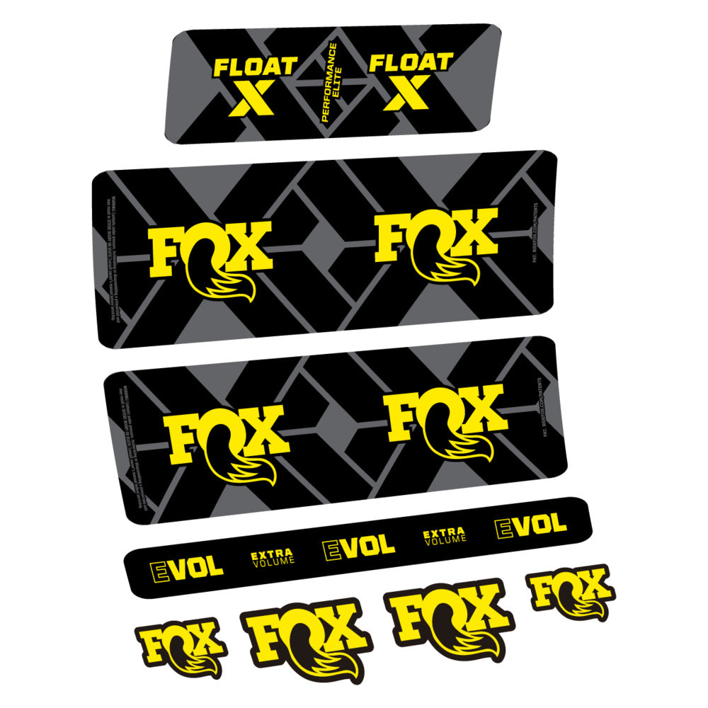 Stickers Fox Float X Performance Elite 2027 compatibles - Autocollants amortisseur VTT