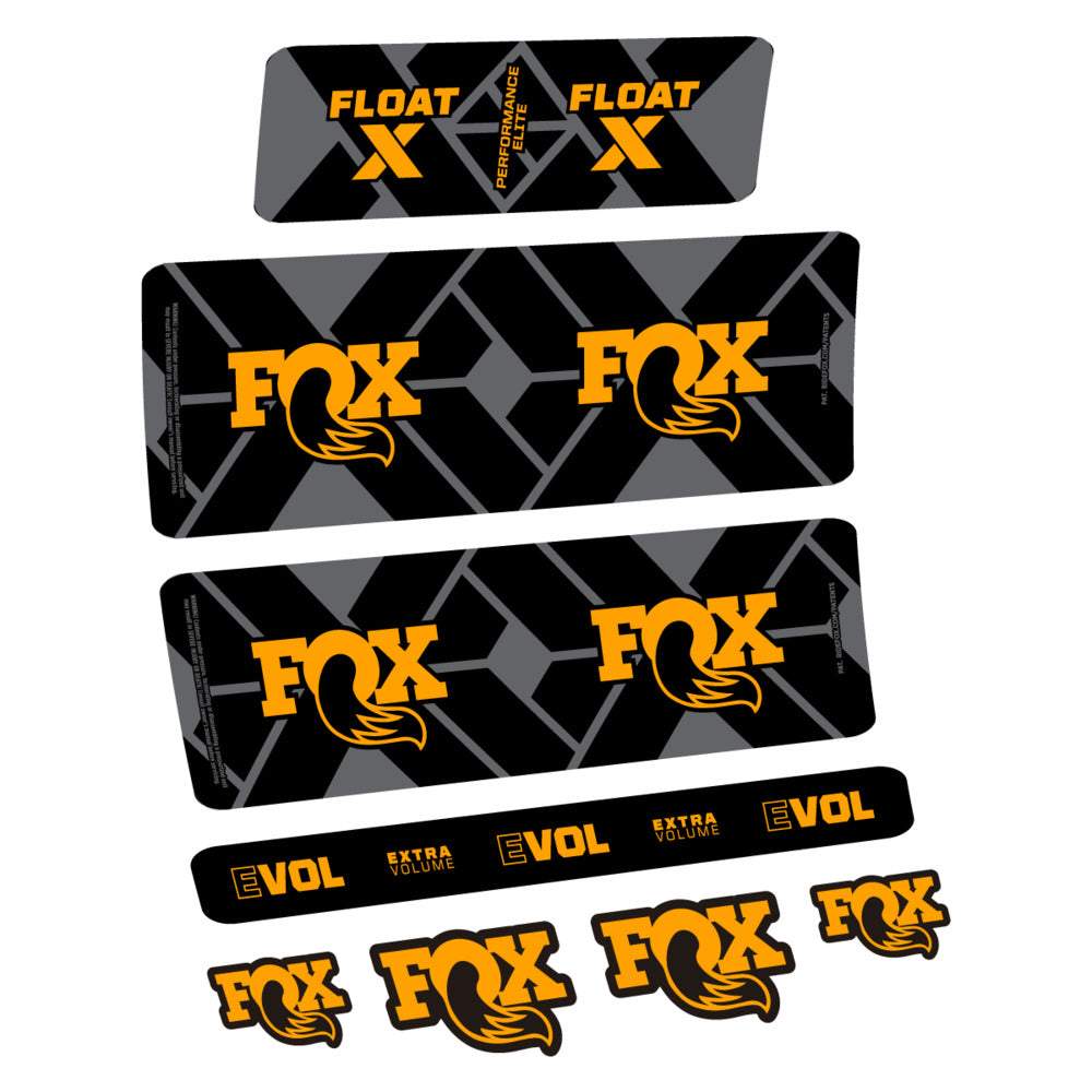 Stickers Fox Float X Performance Elite 2027 compatibles - Autocollants amortisseur VTT