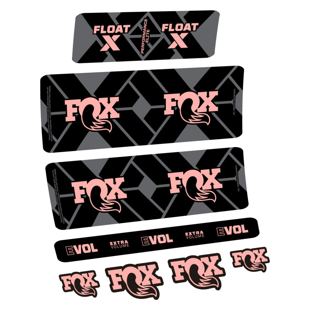 Stickers Fox Float X Performance Elite 2027 compatibles - Autocollants amortisseur VTT