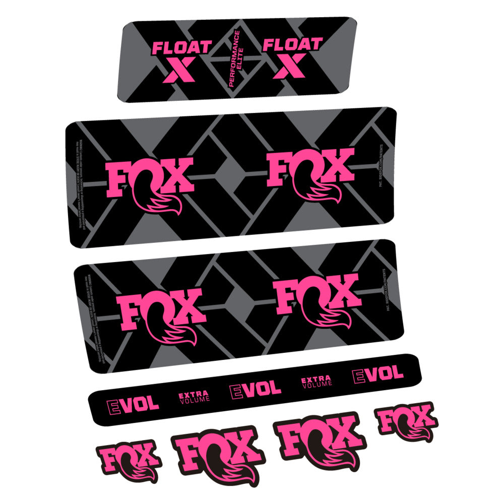 Stickers Fox Float X Performance Elite 2027 compatibles - Autocollants amortisseur VTT