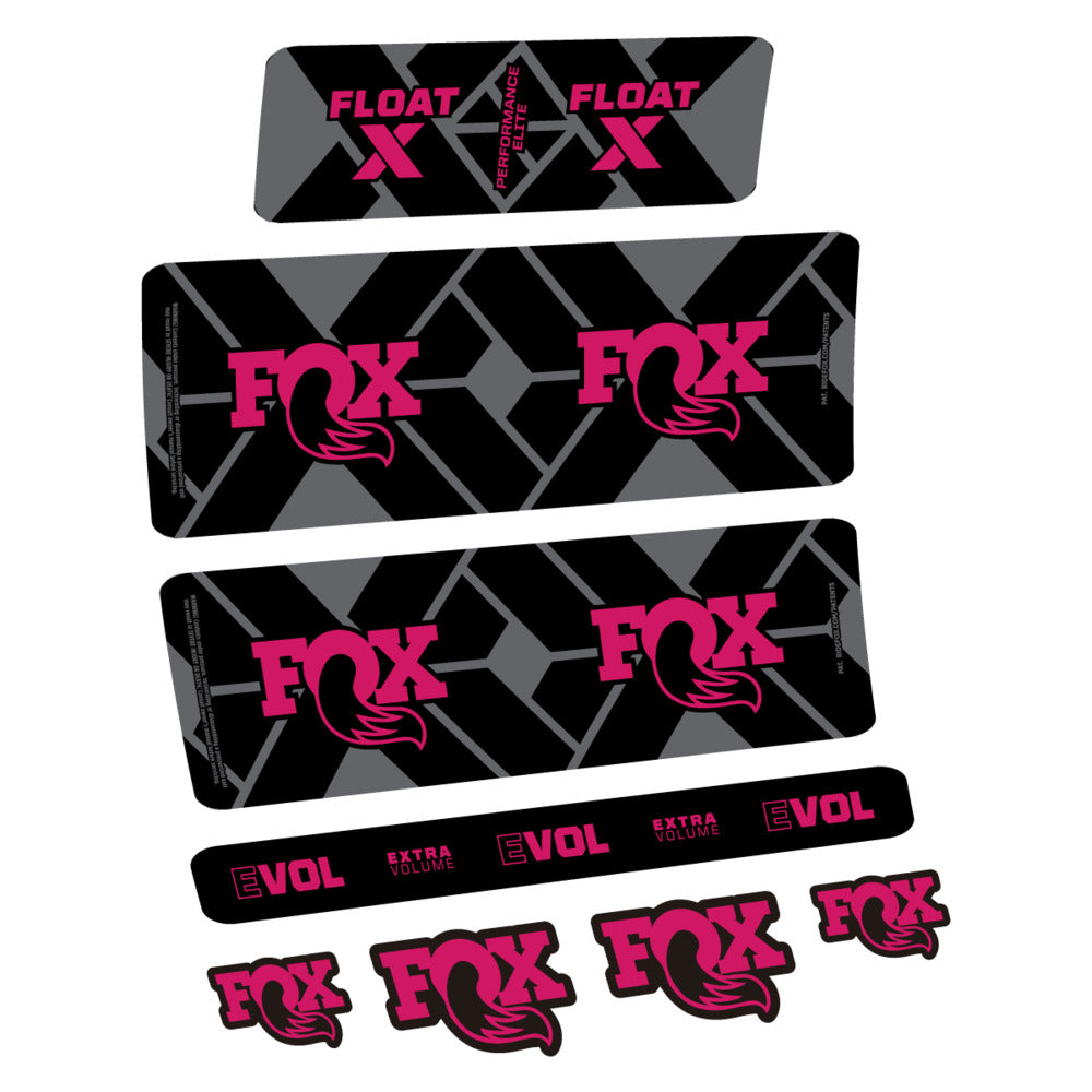 Stickers Fox Float X Performance Elite 2027 compatibles - Autocollants amortisseur VTT
