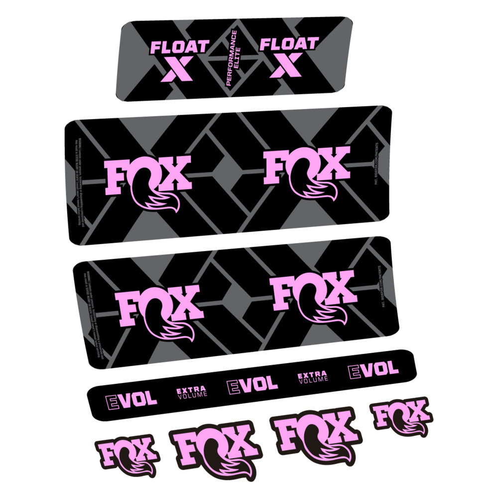 Stickers Fox Float X Performance Elite 2027 compatibles - Autocollants amortisseur VTT