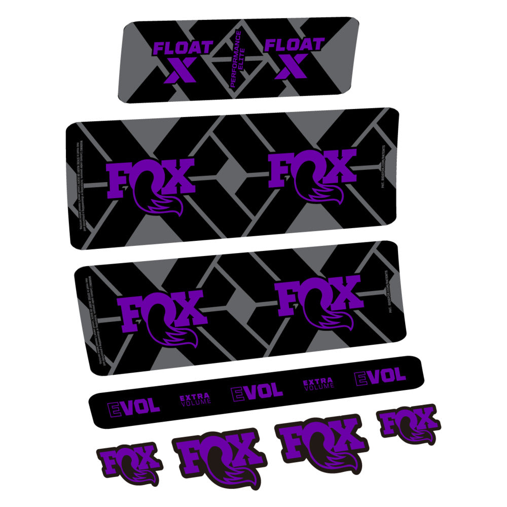 Stickers Fox Float X Performance Elite 2027 compatibles - Autocollants amortisseur VTT