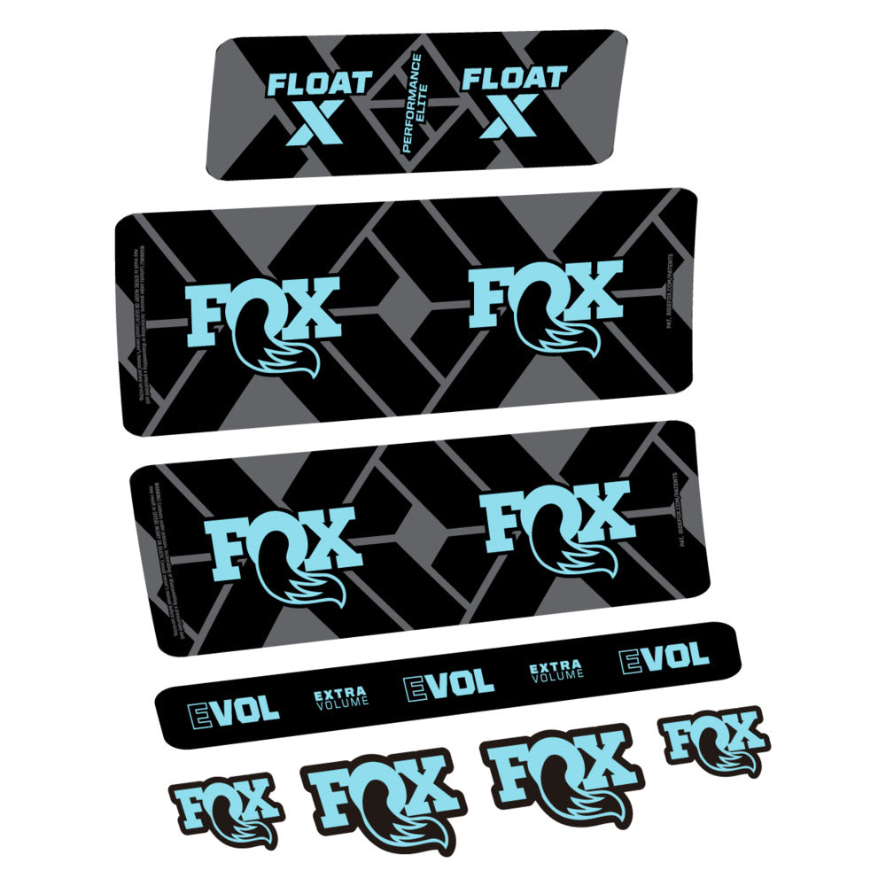 Stickers Fox Float X Performance Elite 2027 compatibles - Autocollants amortisseur VTT