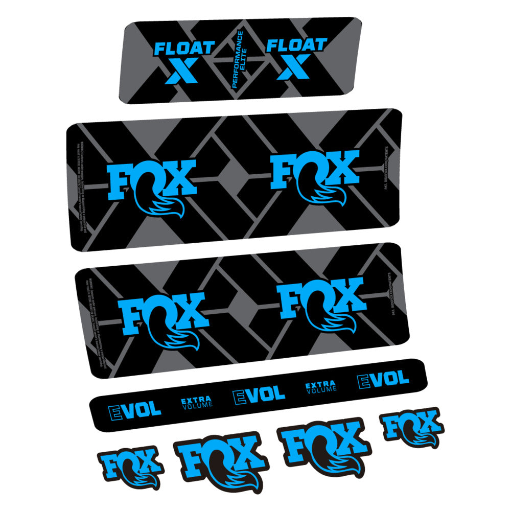 Stickers Fox Float X Performance Elite 2027 compatibles - Autocollants amortisseur VTT