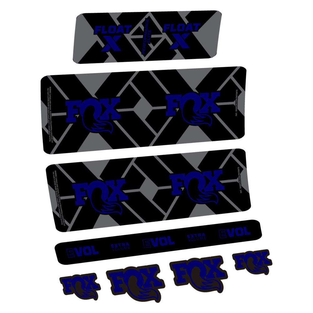Stickers Fox Float X Performance Elite 2027 compatibles - Autocollants amortisseur VTT