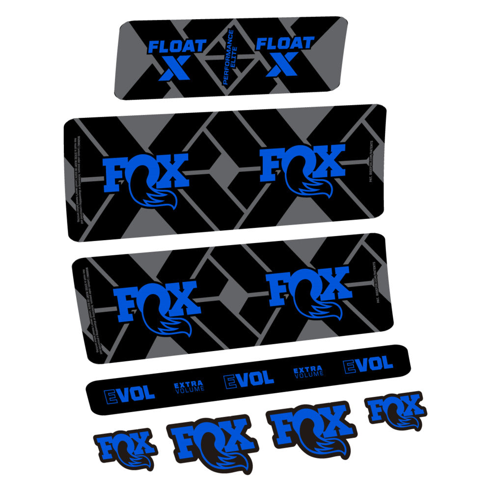 Stickers Fox Float X Performance Elite 2027 compatibles - Autocollants amortisseur VTT