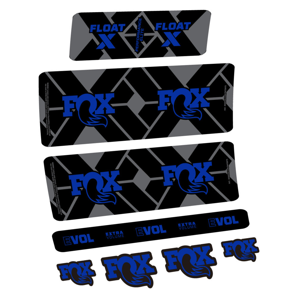 Stickers Fox Float X Performance Elite 2027 compatibles - Autocollants amortisseur VTT