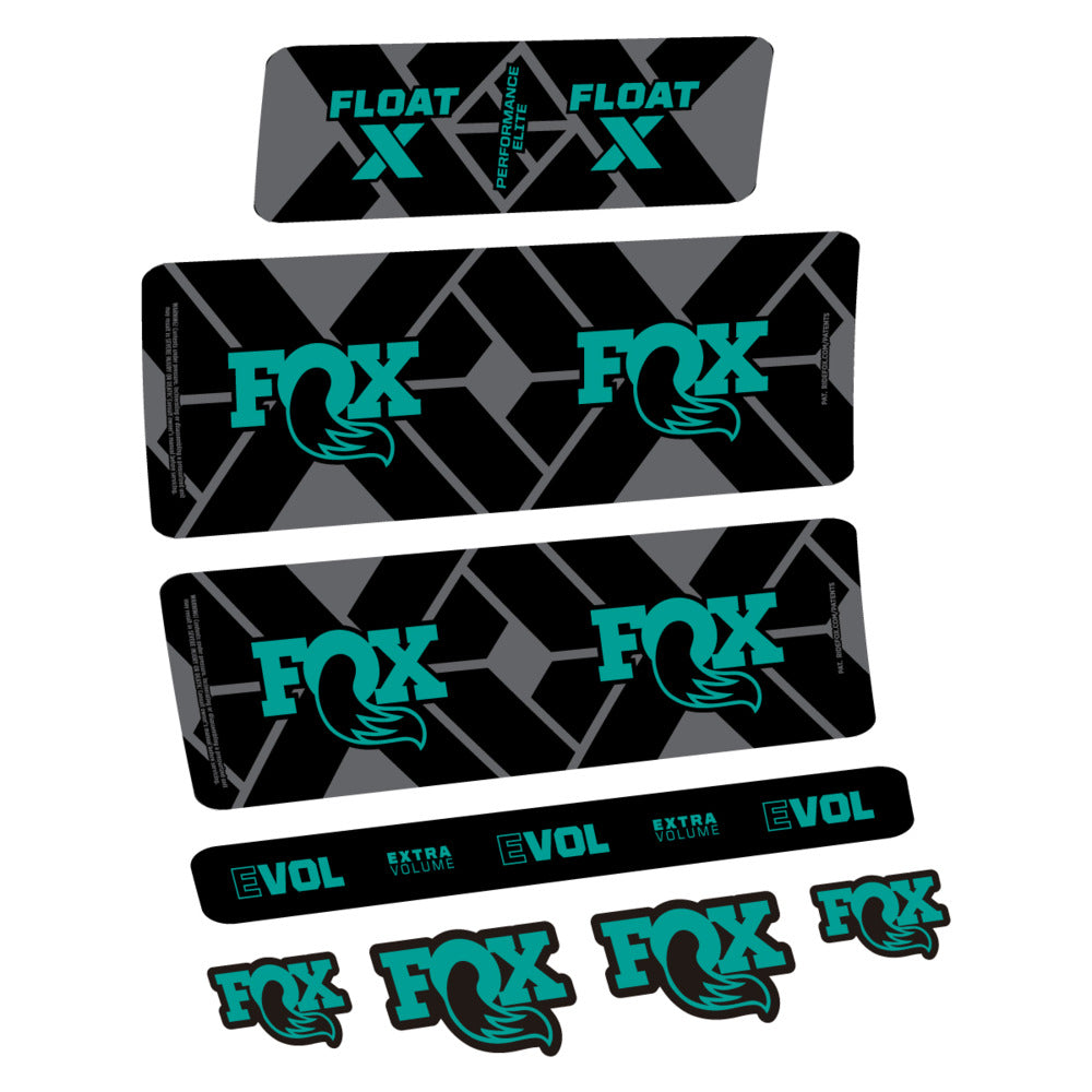Stickers Fox Float X Performance Elite 2027 compatibles - Autocollants amortisseur VTT
