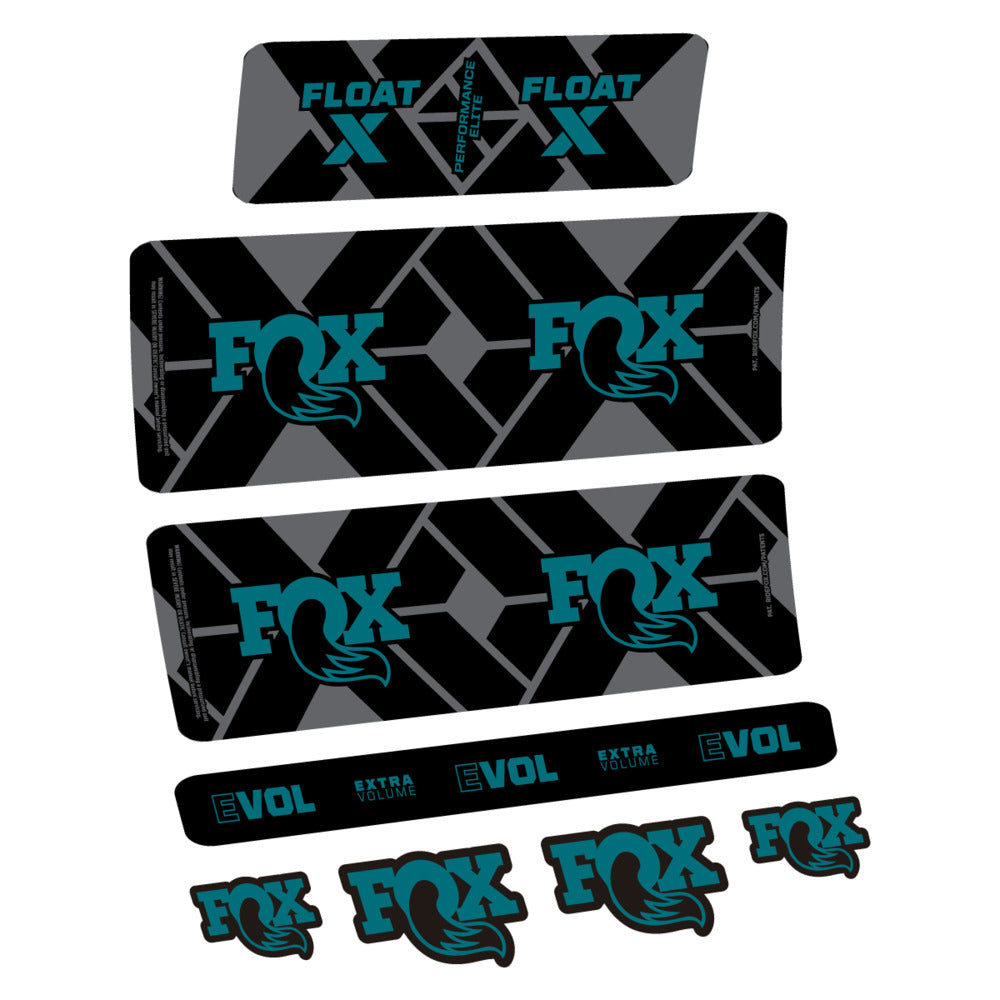 Stickers Fox Float X Performance Elite 2027 compatibles - Autocollants amortisseur VTT