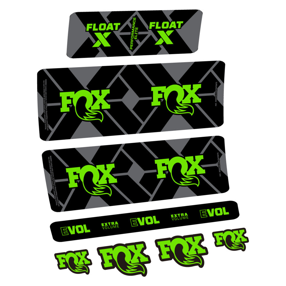 Stickers Fox Float X Performance Elite 2027 compatibles - Autocollants amortisseur VTT
