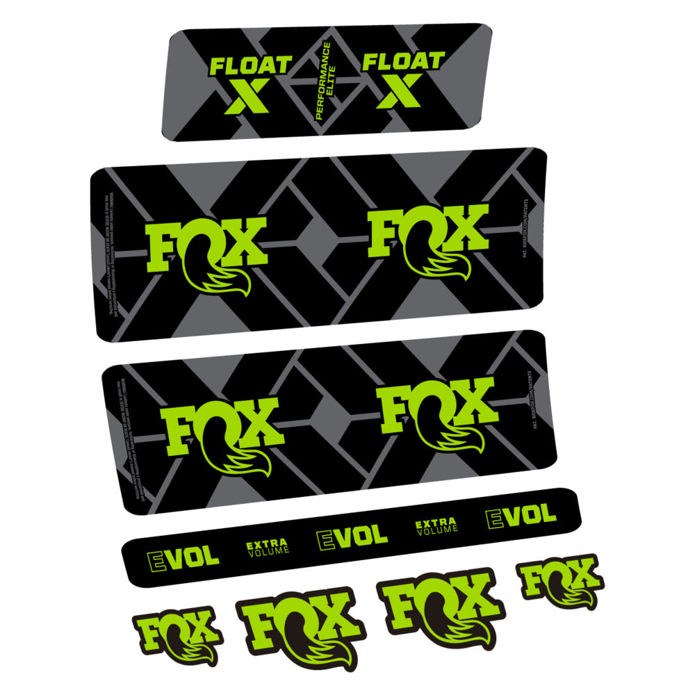 Stickers Fox Float X Performance Elite 2027 compatibles - Autocollants amortisseur VTT