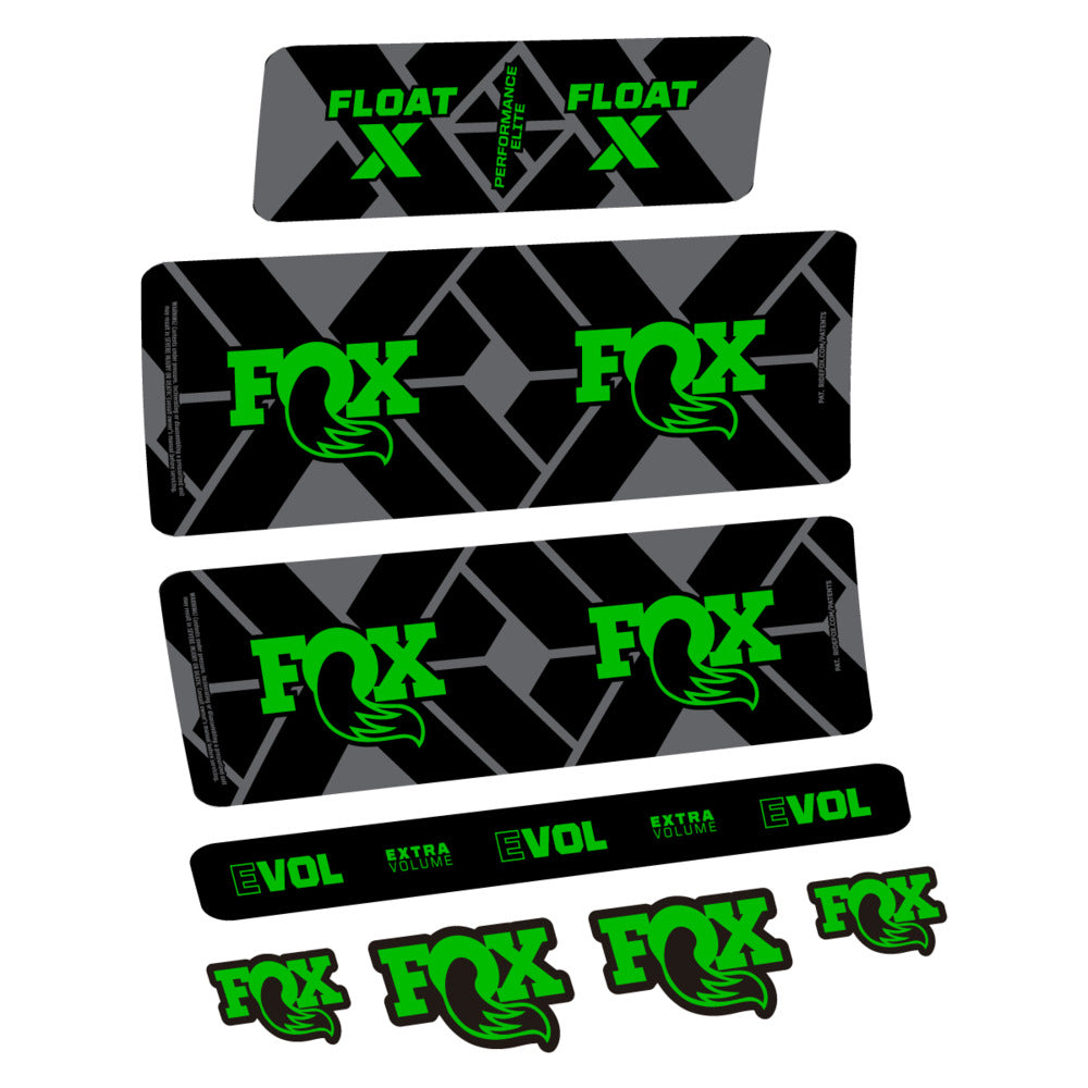 Stickers Fox Float X Performance Elite 2027 compatibles - Autocollants amortisseur VTT
