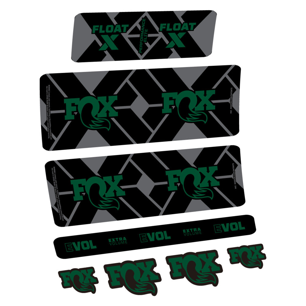 Stickers Fox Float X Performance Elite 2027 compatibles - Autocollants amortisseur VTT