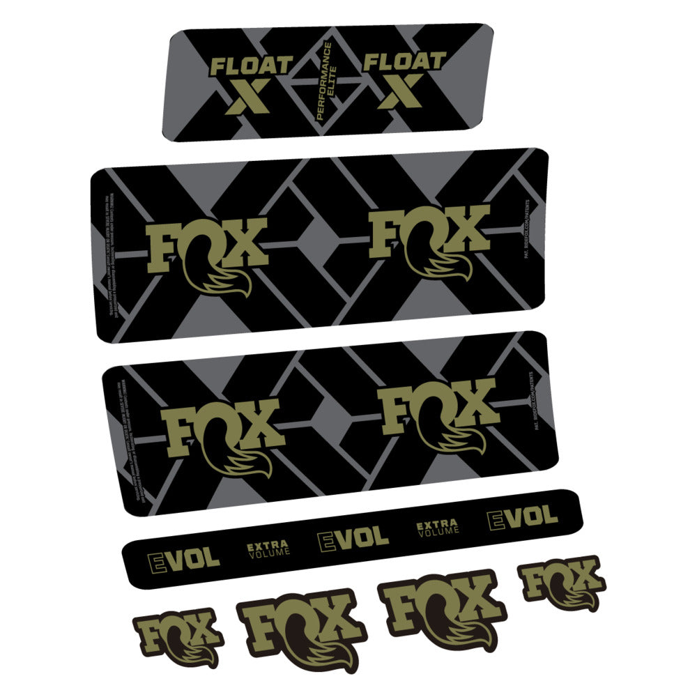 Stickers Fox Float X Performance Elite 2027 compatibles - Autocollants amortisseur VTT