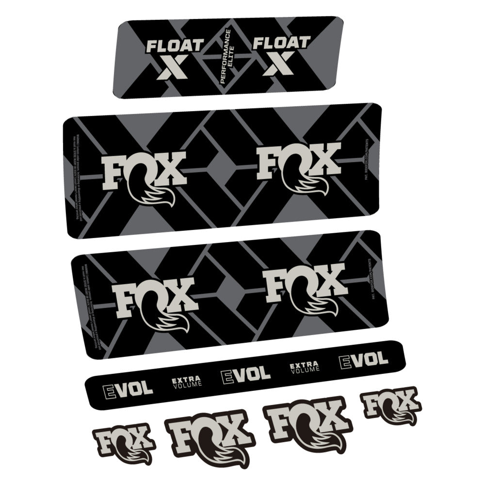 Stickers Fox Float X Performance Elite 2027 compatibles - Autocollants amortisseur VTT